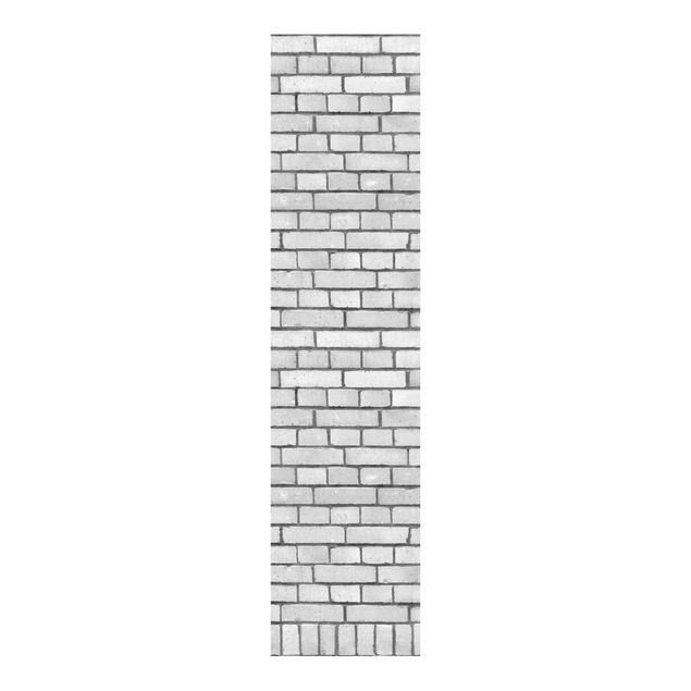 Schuifgordijnen Brick Wallpaper White London
