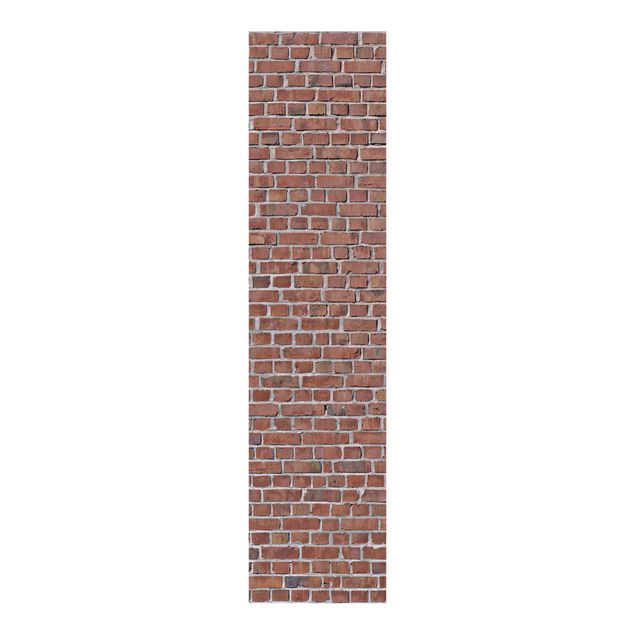 Schuifgordijnen Brick Wall Wallpaper Red