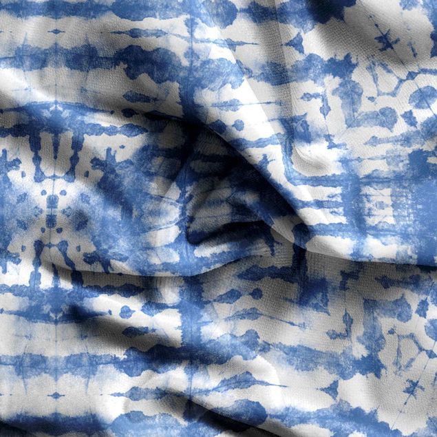 Verduisterende gordijnen Batik In Blue White