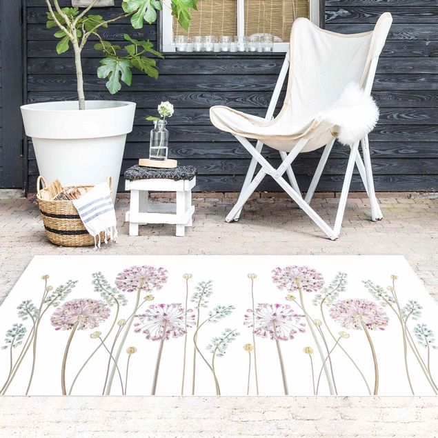 tapijt modern Allium Illustration