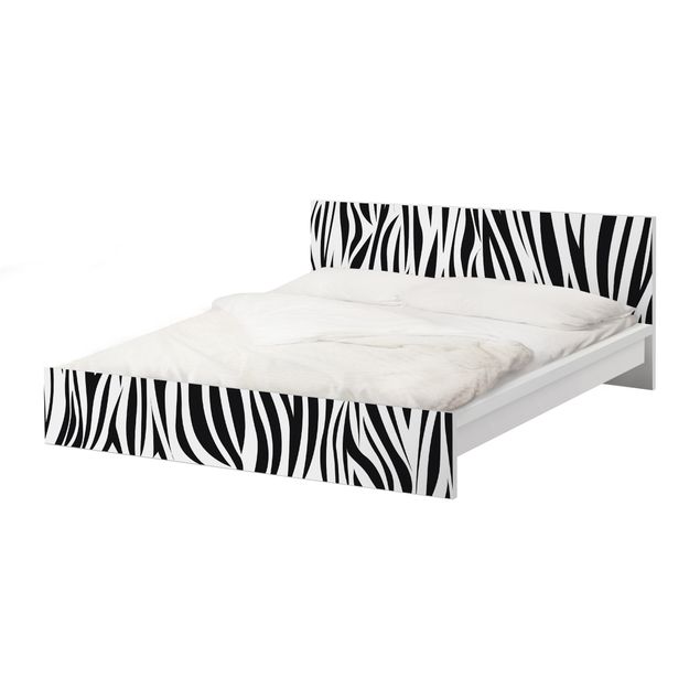 Meubelfolie IKEA Malm Bed Zebra Pattern