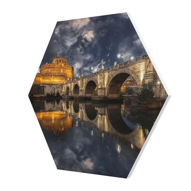 Hexagons Forex schilderijen Ponte Sant'Angelo In Rome