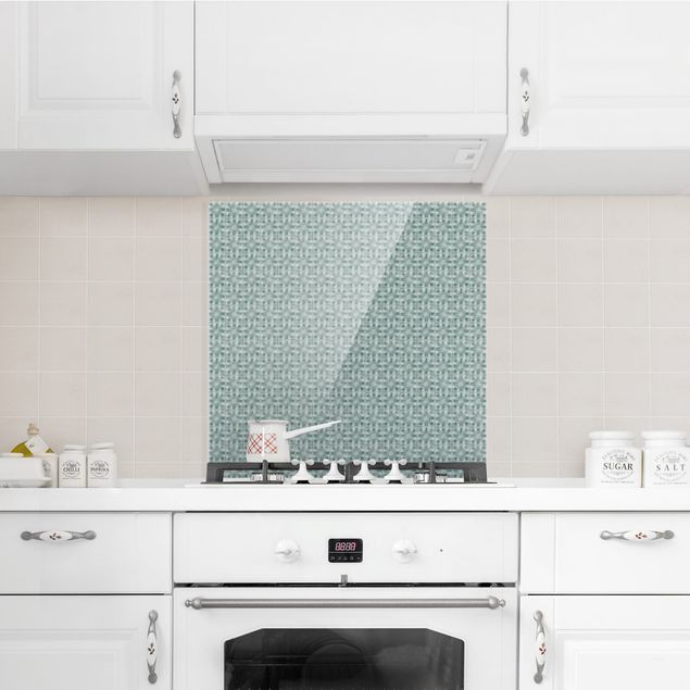 Spatscherm keuken Vintage Pattern Geometric Tiles