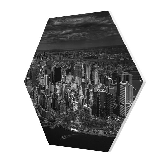 Hexagons Forex schilderijen New York - Manhattan From The Air