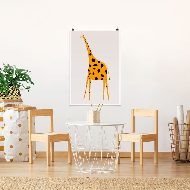 Posters Yellow Giraffe