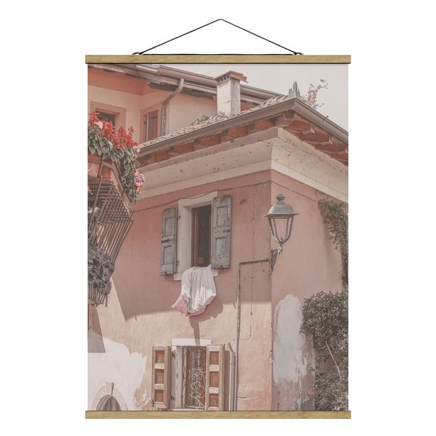 Stoffen schilderij met posterlijst Bella Italia