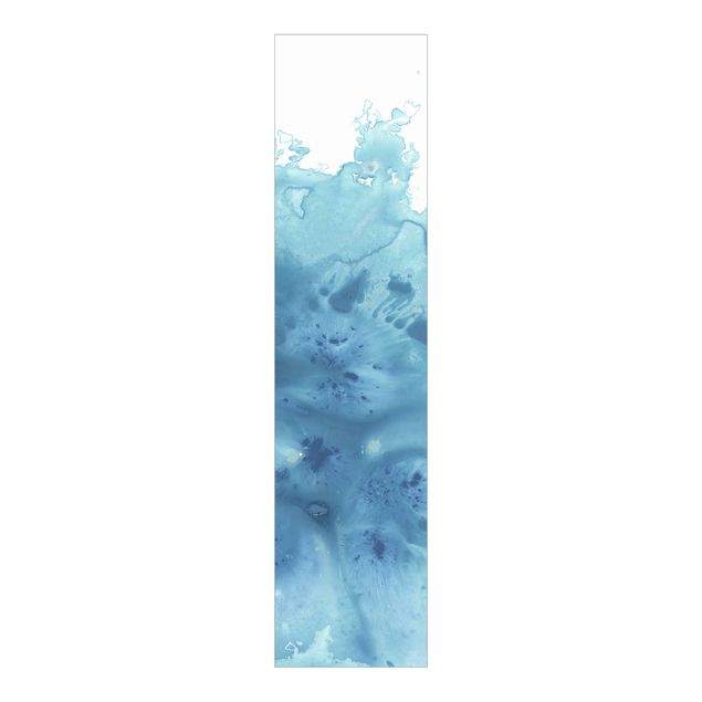 Schuifgordijnen Wave Watercolour Turquoise IV