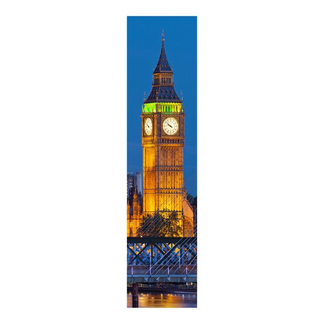 Schuifgordijnen Big Ben And Westminster Palace In London At Night
