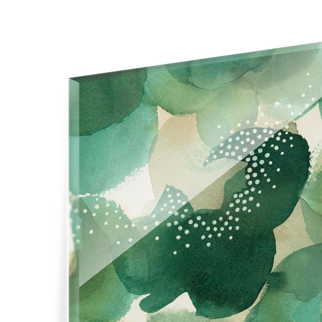 Glasschilderijen - Leaf canopy