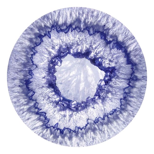 Behangcirkel Blue Purple Crystal
