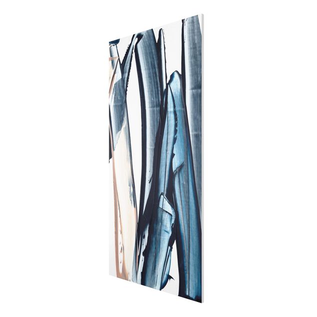 Forex schilderijen Blue And Beige Stripes