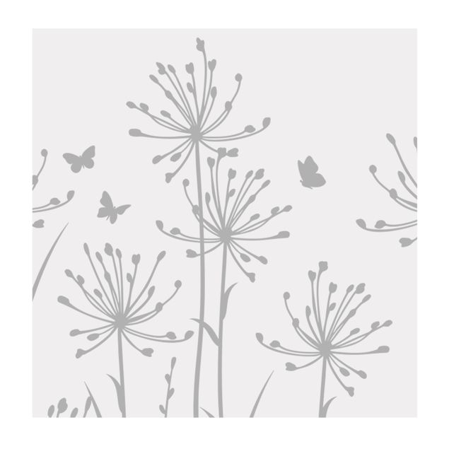 Raamfolie - Flower Meadow With Butterflies II