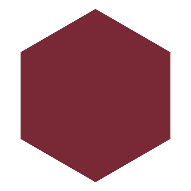Hexagon Behang Bordeaux