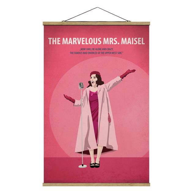 Stoffen schilderij met posterlijst Film Poster The Marvelous Mrs. Maisel