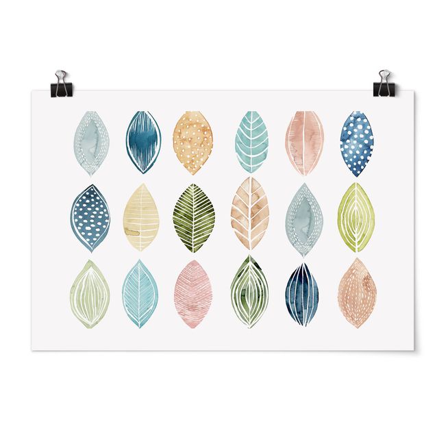 Posters Patterned Leaves I