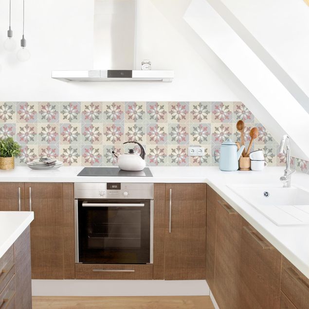 Achterwand voor keuken tegelmotief Geometrical Tiles - Bari