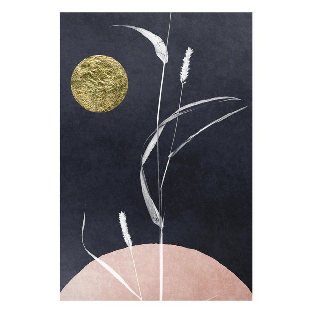 Magneetborden Golden Moon With Reed