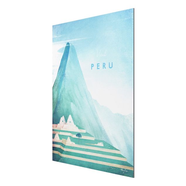 Aluminium Dibond schilderijen Travel Poster - Peru