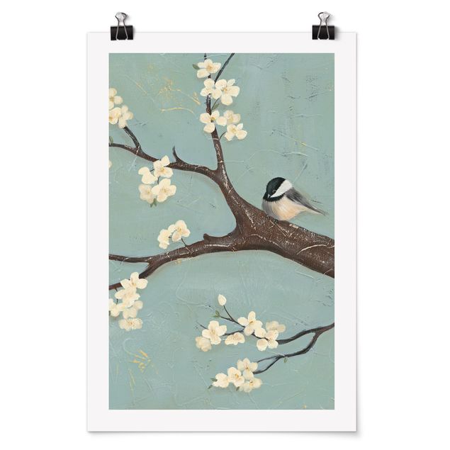 Posters Titmouse On Cherry