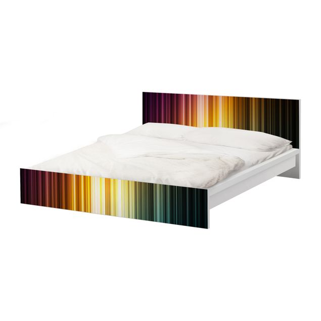 Meubelfolie IKEA Malm Bed Rainbow Light