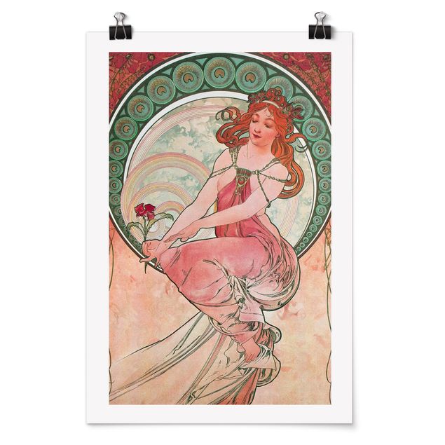 Posters Alfons Mucha - Four Arts - Painting