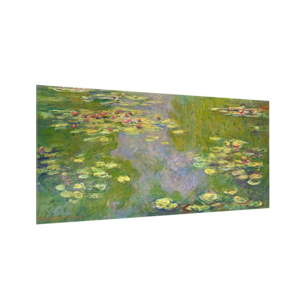 Spatscherm keuken Claude Monet - Green Water Lilies