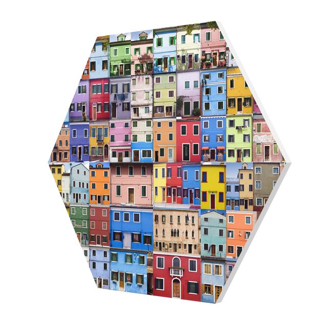 Hexagons Forex schilderijen Venetian Homes