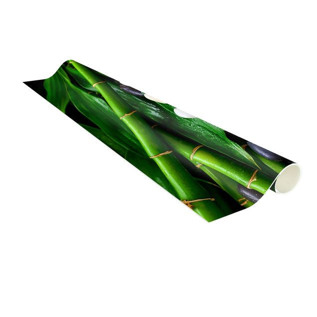 Vloerkleden spiritueel Green Bamboo With Zen Stones