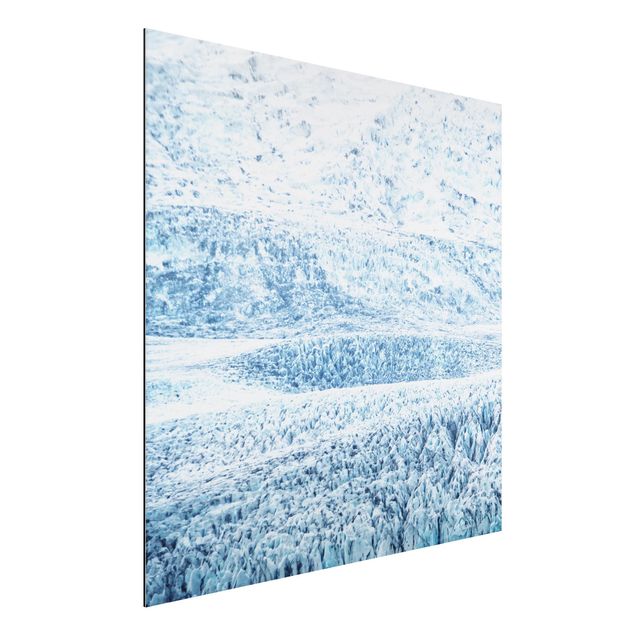 Aluminium Dibond schilderijen Icelandic Glacier Pattern