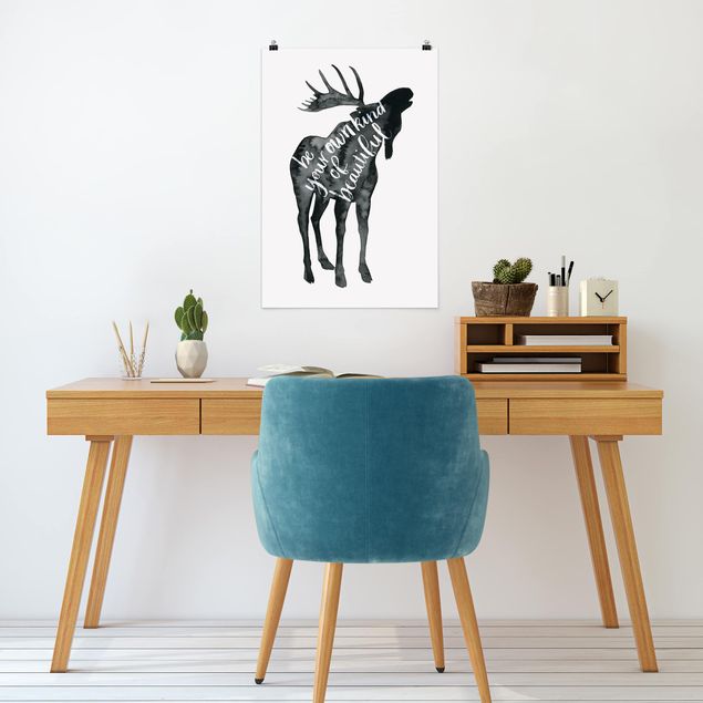 Posters Animals With Wisdom - Elk