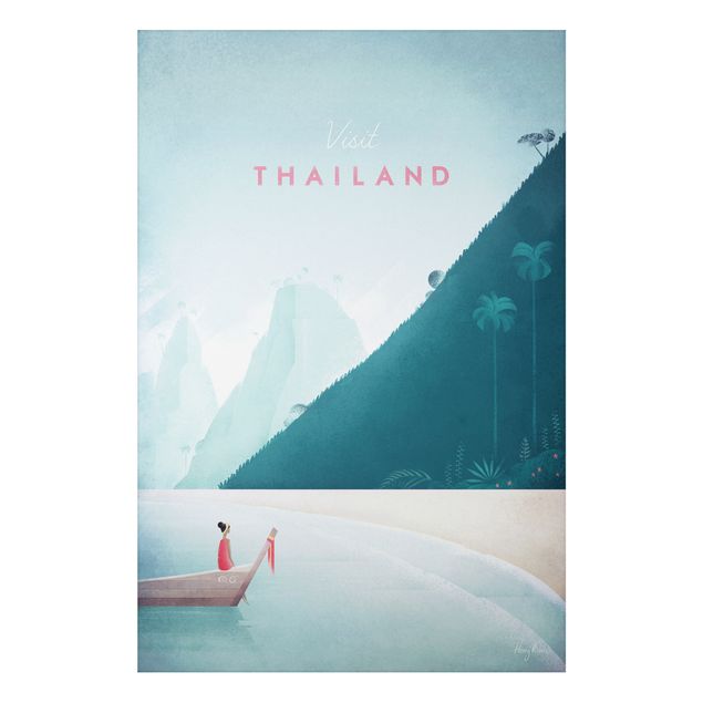 Aluminium Dibond schilderijen Travel Poster - Thailand