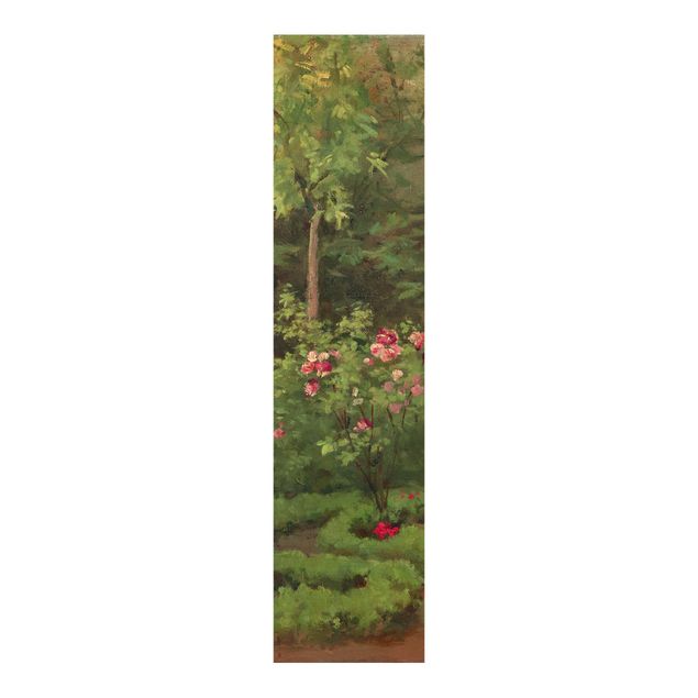 Schuifgordijnen Camille Pissarro - A Rose Garden