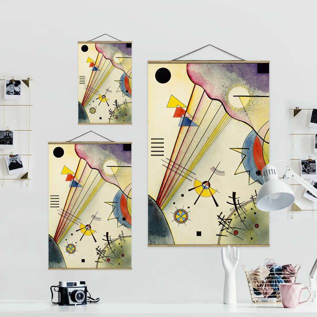 Stoffen schilderij met posterlijst Wassily Kandinsky - Significant Connection