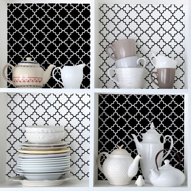 Plakfolien Moroccan Tile Pattern Quatrefoil Set