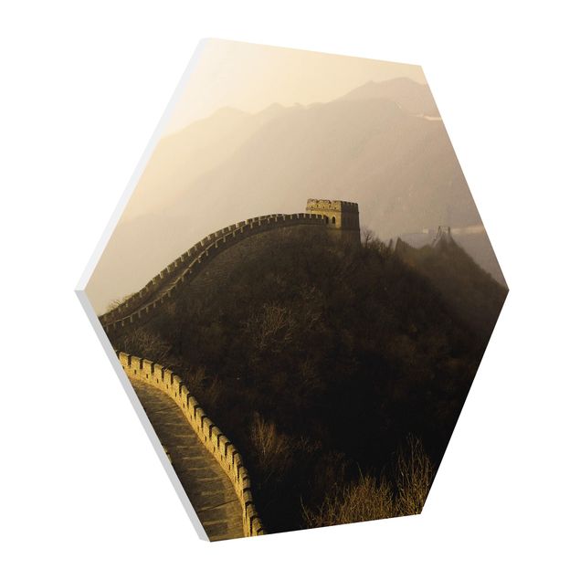 Hexagons Forex schilderijen Sunrise Over The Chinese Wall
