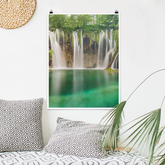 Posters Waterfall Plitvice Lakes