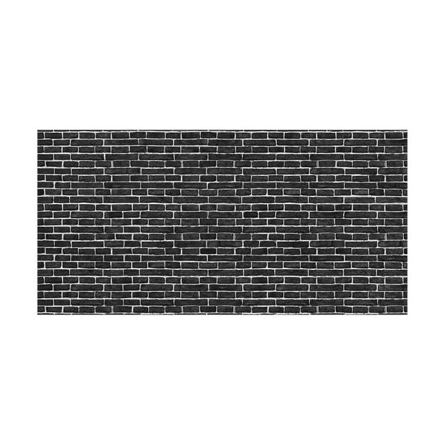 zwart tapijt Brick Wall Black