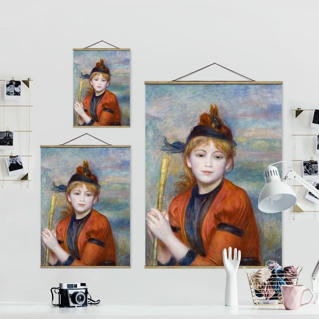 Stoffen schilderij met posterlijst Auguste Renoir - The Excursionist