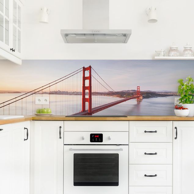 Achterwand in keuken Golden Gate Bridge In San Francisco