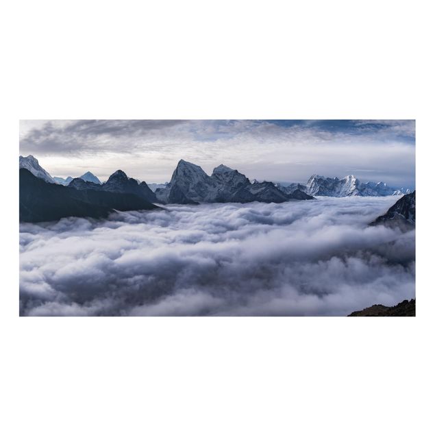 Spatscherm keuken Sea Of ​​Clouds In The Himalayas
