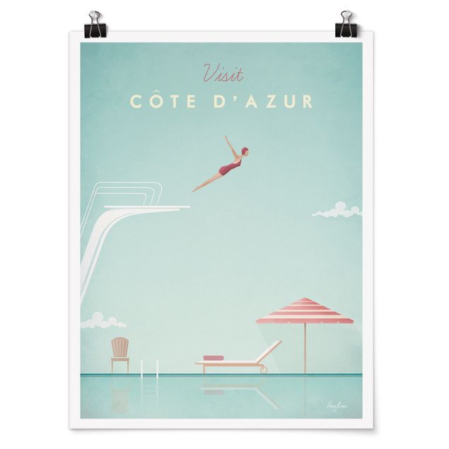 Posters Travel Poster - Côte D'Azur