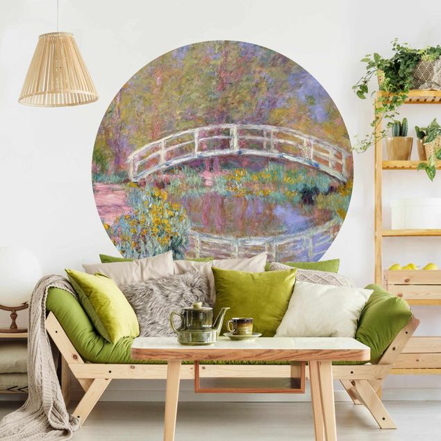 Behangcirkel Claude Monet - Bridge Monet's Garden
