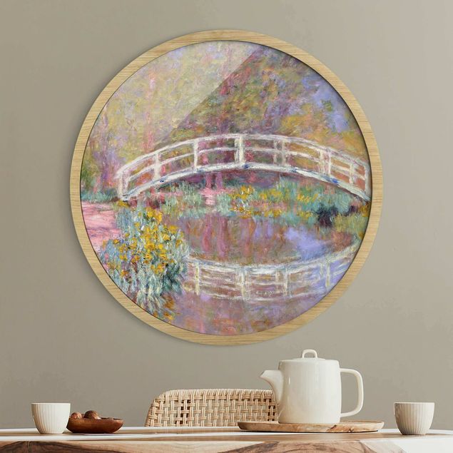 Rond schilderijen Claude Monet - Ponte del giardino di Monet