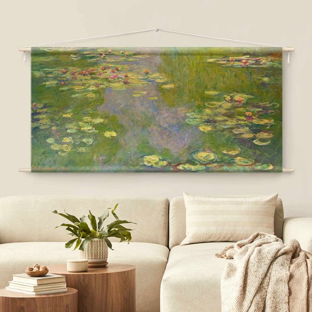 Wandtapijt Claude Monet - Green Waterlilies