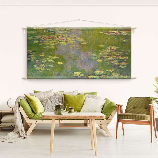 Wandkleed xxl Claude Monet - Green Waterlilies