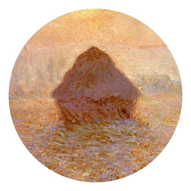 Behangcirkel Claude Monet - Haystack In The Mist