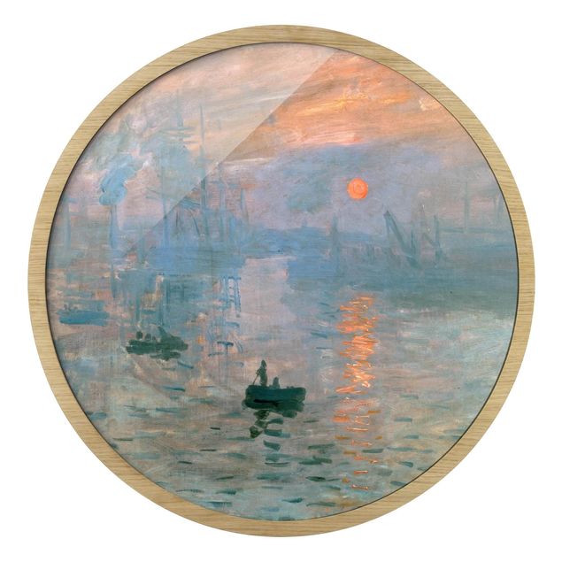 Rond schilderijen Claude Monet - Impressione