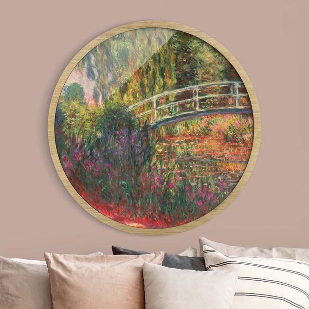 Rond schilderijen Claude Monet - Ponte giapponese nel giardino di Giverny