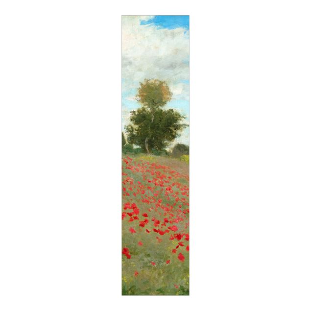 Schuifgordijnen Claude Monet - Poppy Field Near Argenteuil