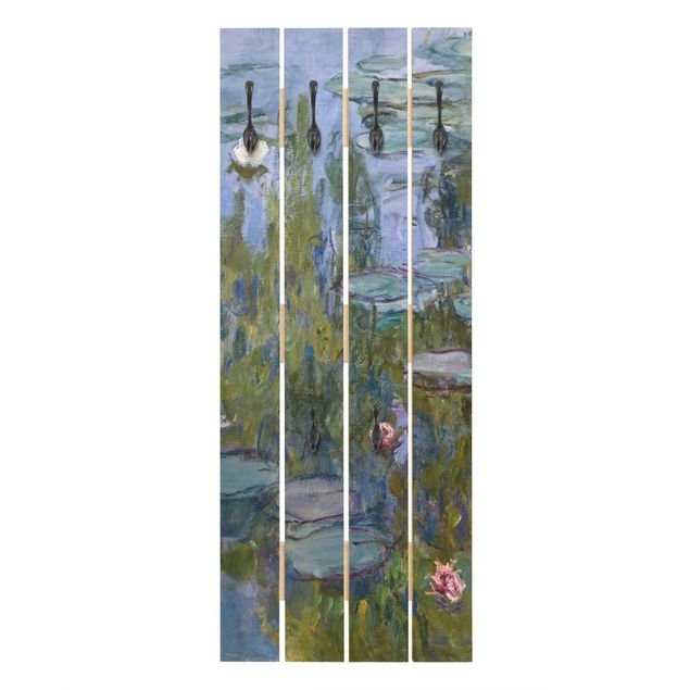 Wandkapstokken houten pallet Claude Monet - Water Lilies (Nympheas)